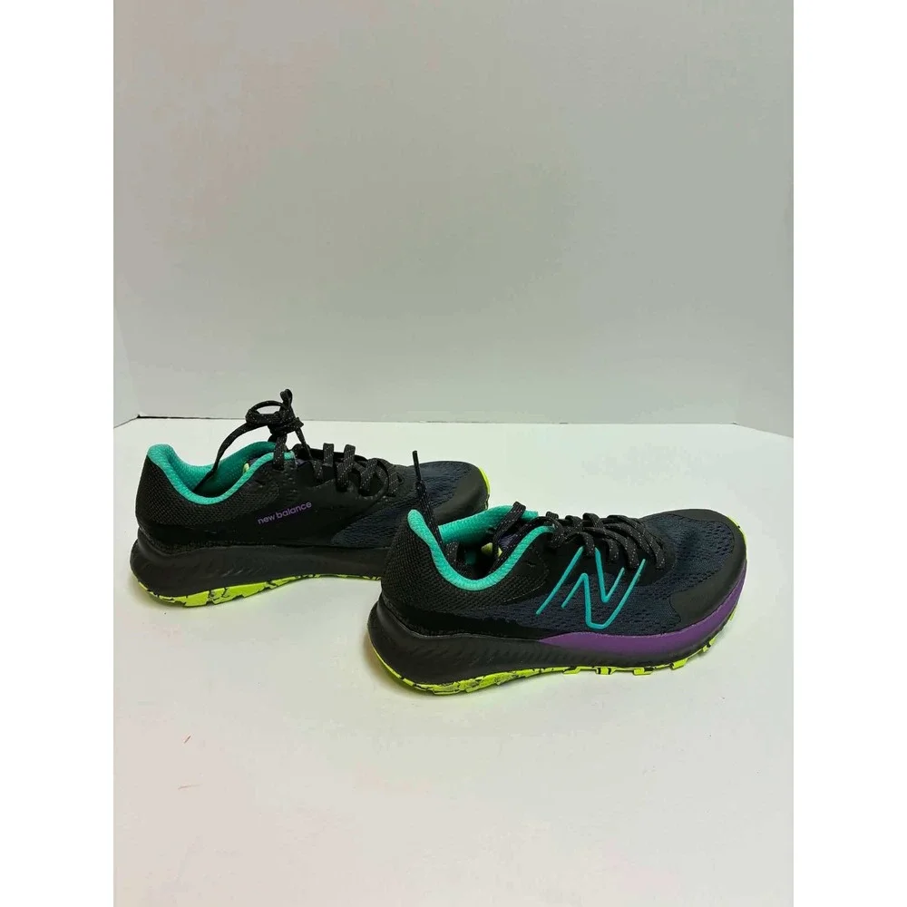 New Balance DynaSoft Nitrel v5 Trail Running Shoes Womens 6 Black Purple Teal